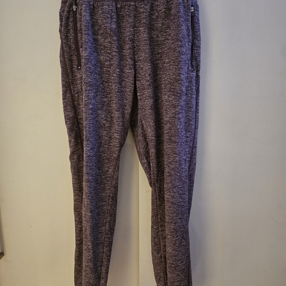 Active USA Women's Heathered Purple Leggings